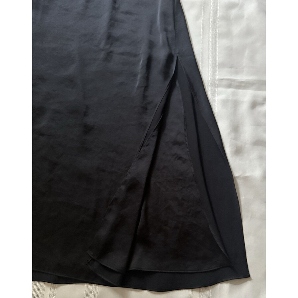 Aritzia Wilfred Affogato Midi Slip Dress Women’s Black Noir Size 4 NWT - Picture 12 of 16